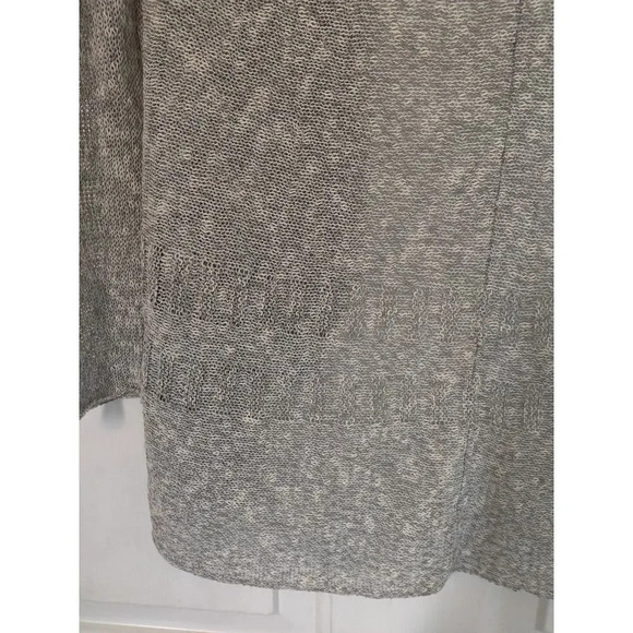 Eileen Fisher Open Front Cardigan Linen Blend Gray Open Knit Size XS - Picture 8 of 9